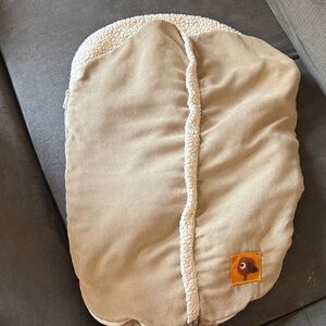 Cloud Island Tan and Cream Baby Blanket
